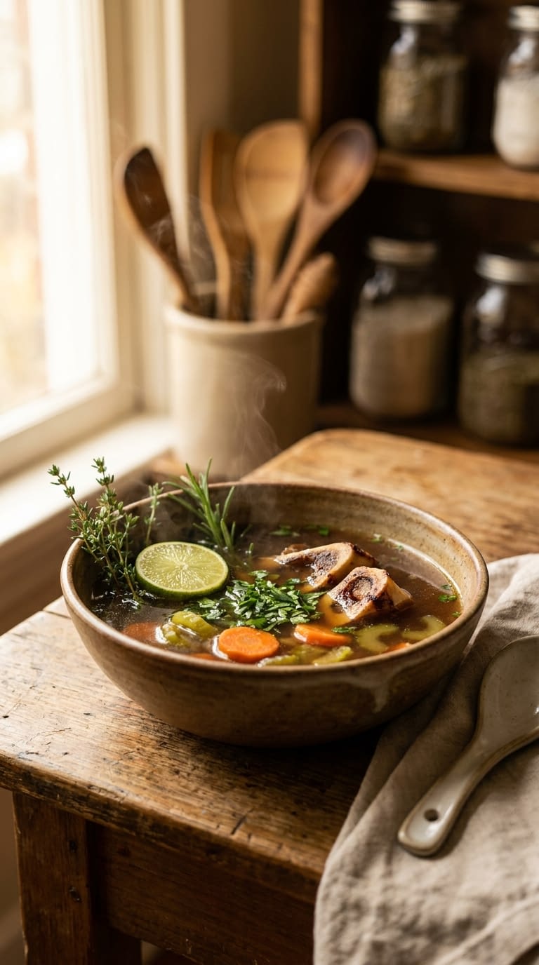 Homemade bone broth recipe